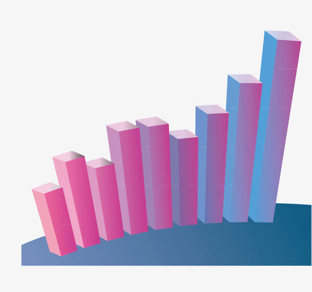 矢量立体柱状图素材免费下载_觅元素