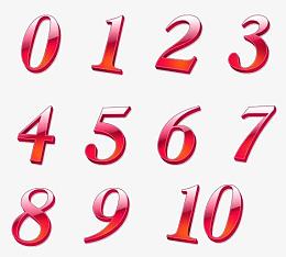 阿拉伯3D数字