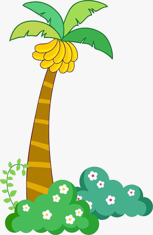 卡通香蕉树