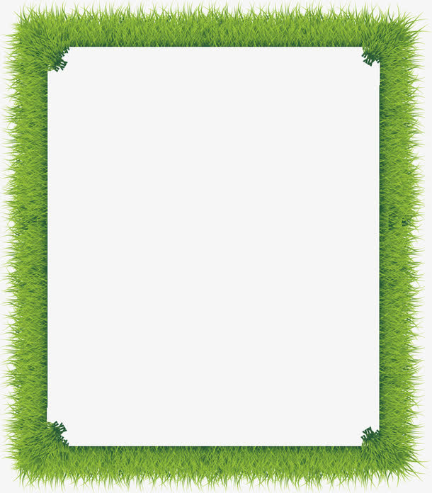 绿草花边图案
