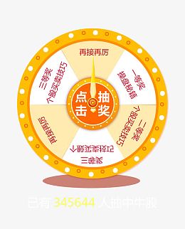 抽奖黄色大转盘