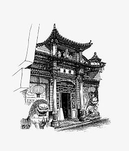 矢量古建筑