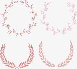 碎花树叶标题框
