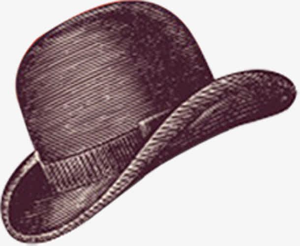 高清摄影手绘描述男士帽子
