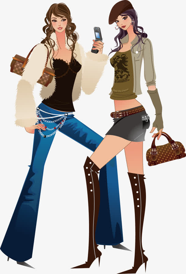 一起逛街的闺蜜