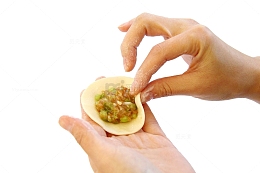 包饺子免抠素材