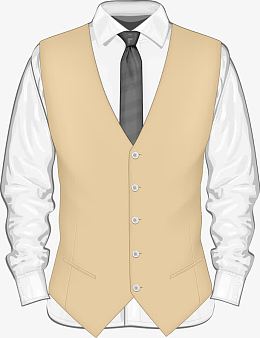 矢量白衬衫和马甲