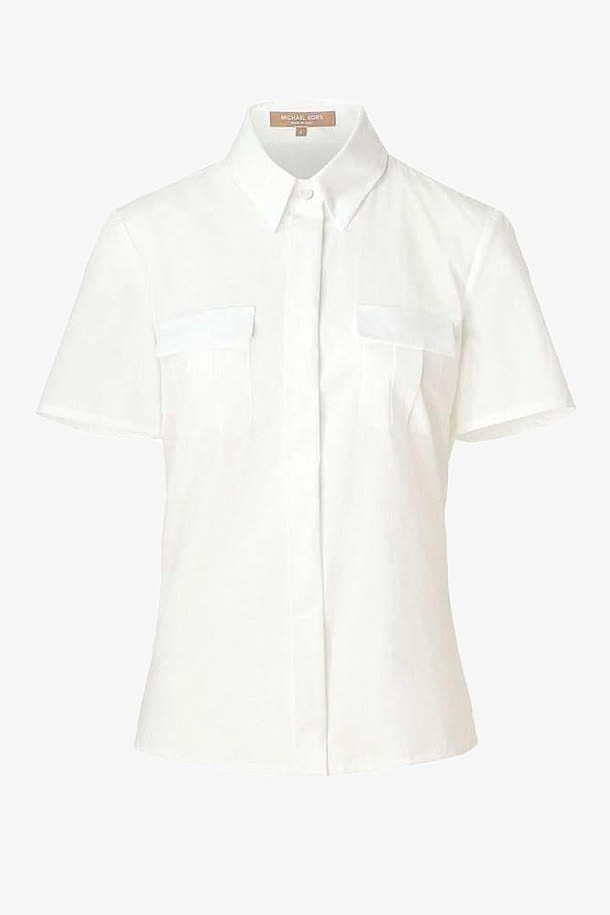 白色时尚简约流行衬衫