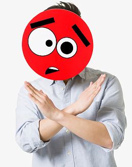 拒绝停止手势图片
