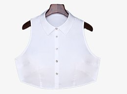 纯棉春秋冬季假领子衬衫女