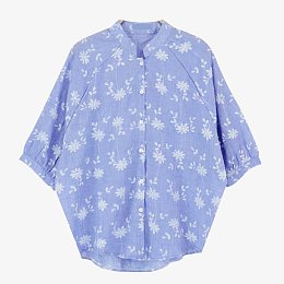 碎花短袖衬衫百搭衣服女装上衣