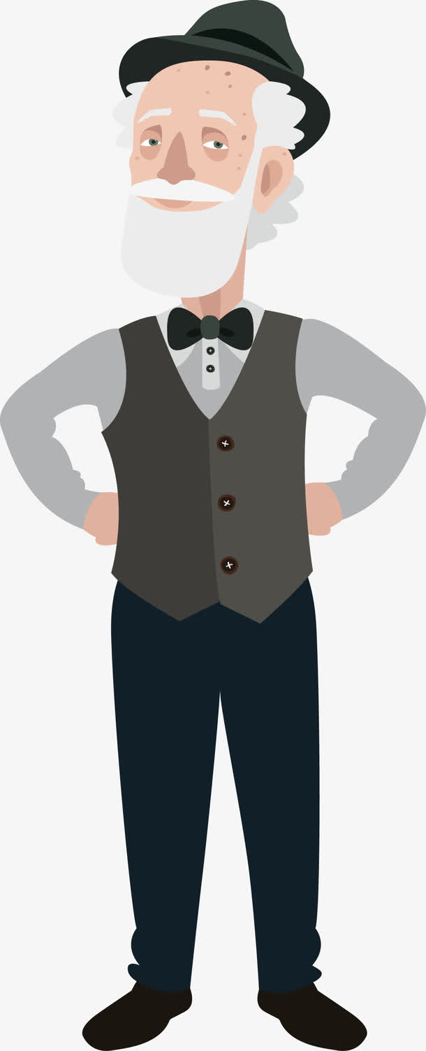 潮流老大爷免抠素材免费下载_觅元素51yuansu.com