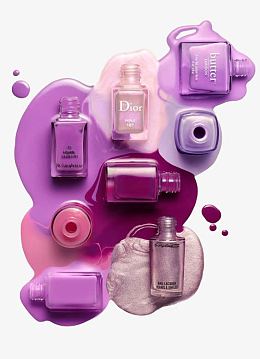 大牌粉紫色系指甲油倾倒试色