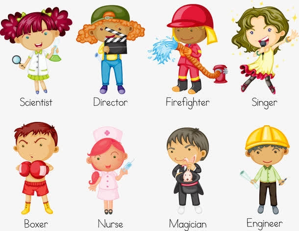 矢量卡通职业人物