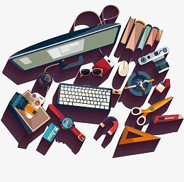 扁平化办公用具