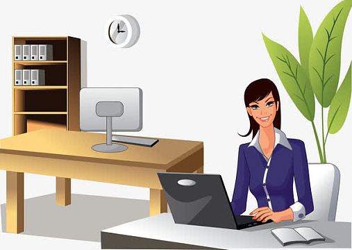 矢量办公室上班族素材