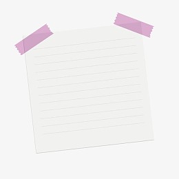 矢量紫色胶带白色贴纸便条