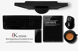 黑色商务办公用品素材