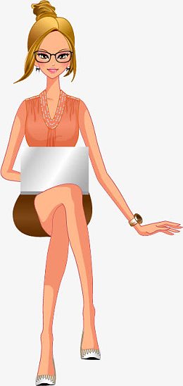 工作的美女