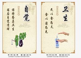 中华文明食堂挂画