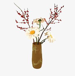 花瓶里的插花