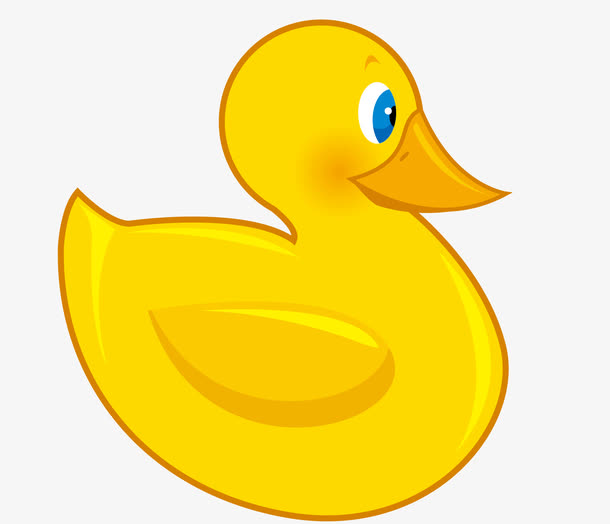 可爱卡通小鸭子矢量图