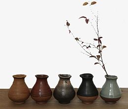 粗陶花器