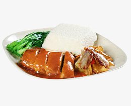 广式烧鸭饭