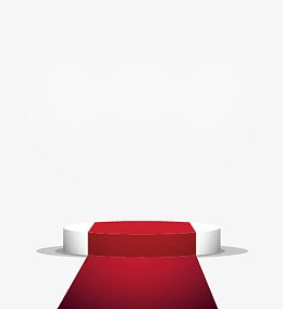 矢量手绘展示台红毯
