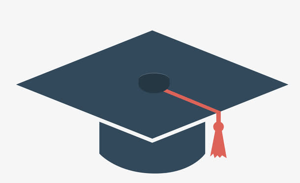 矢量学士帽素材