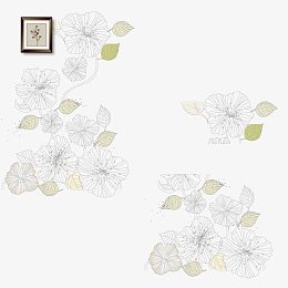 绿色现代植物装饰