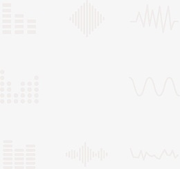 矢量扁平像素声波曲线PNG图片