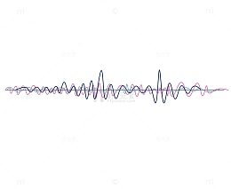 矢量迷幻声波曲线PNG图片