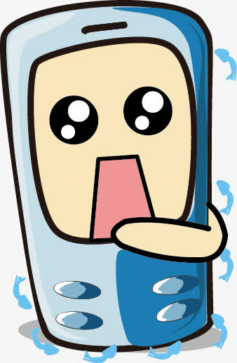 卡通手机png矢量素材