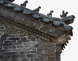 古代青砖墙