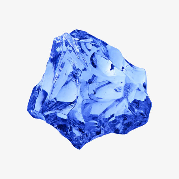 蓝色冰块