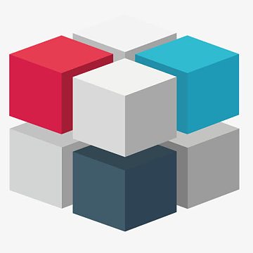 经典几何立体组合图形装饰png矢量ppt彩色造型统计图png蛋糕模型png矢