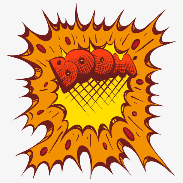 卡通漫画爆炸效果