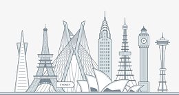 卡通城市建筑