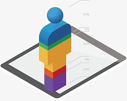 矢量时尚立体商务元素