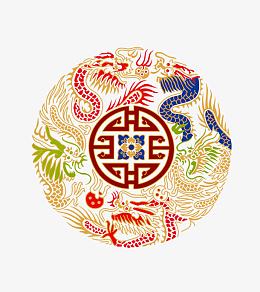 中国龙底纹