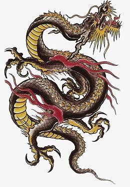 手绘中国龙
