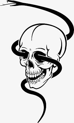 矢量恐怖骷髅头素材