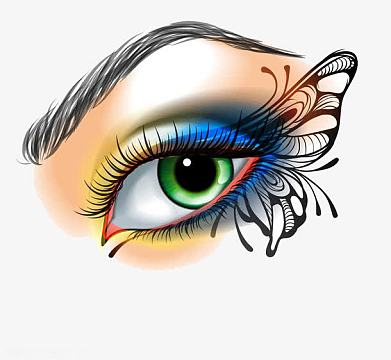 美眉毛高清免扣素材png眉毛创意笔刷素材图png卡通桃心眼睛png粗壮