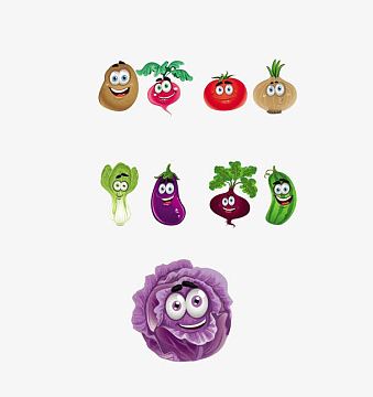 卡通蔬菜