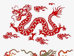 古典中国龙素材