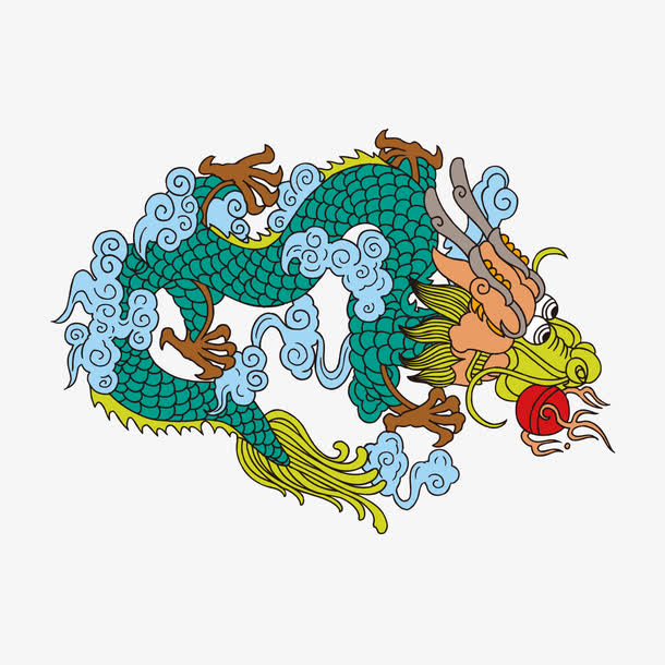 中国古典龙矢量素材