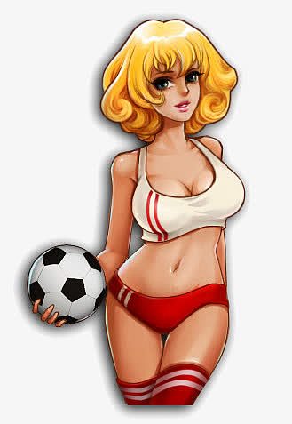 足球卡通宝贝女生