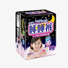 妈咪宝贝女宝睡睡裤XL码