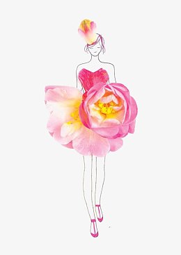 水彩花朵